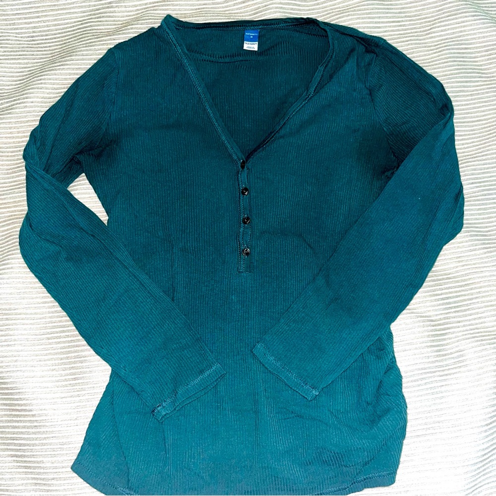 Old Navy Maternity Long Sleeve Henley - Size M